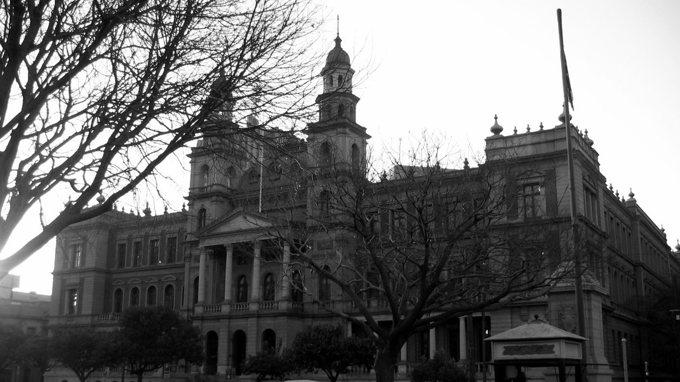 The Palace of Justice on Church Square, Pretoria, photographed from the square.